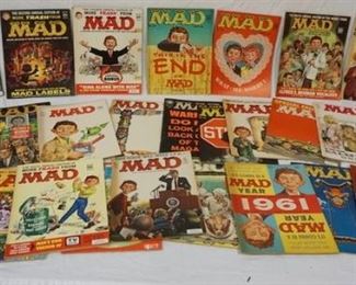 1169 COLLECTION OF 50'S & 60'S MAD & SICK MAGAZINES

