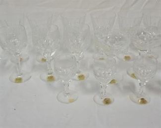 1170 LOT OF ASSORTED VINTAGE ATLANTIS STEMWARE, UNUSED W/LABELS
