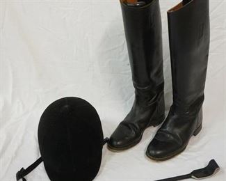 1175 RIDING BOOTS, HAT, & CROP
