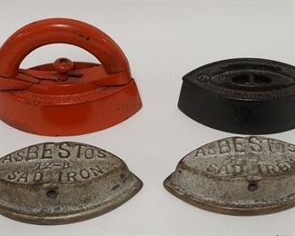 1225 LOT OF 4 SAD IRONS
