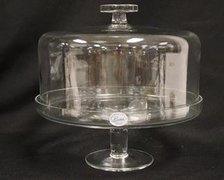 1237 BADASH POLISH CRYSTAL COVERED CAKE STAND, 10 3/4 IN HIGH, 11 IN DIAMETER
