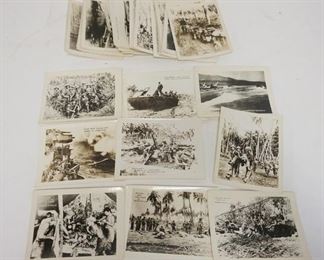 1240 LOT OF 35 WWII PHOTOS, 4 5/8 IN X 3 1/2 IN, SOME ARE CAPTIONED
