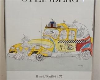 1248 SAUL STEINBERG 1978 GALLERY POSTER, 23 1/2 IN X 31 IN INCLUDING FRAME
