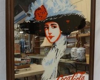 1273 COCA-COLA GIRL ADVERTISING MIRROR 
