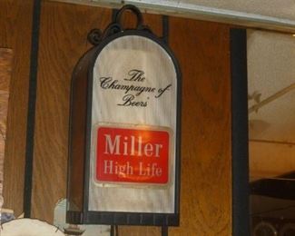 lighted miller sign
