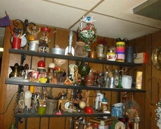 wall of vintage misc.