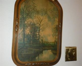 Another beautiful old picture in frame