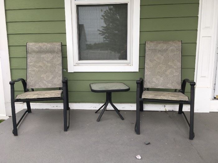 . . . a nice three-piece patio/porch set