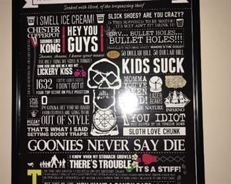 "Goonies" poster -- cool