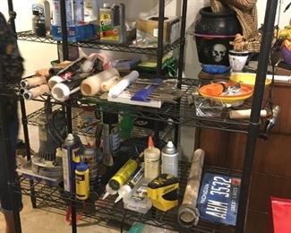 . . . there are some nice storage racks with household items