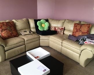 . . . a nice leather sectional