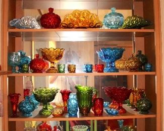 L.E. Smith Moon and Star Glassware