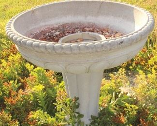 Concrete Birdbath