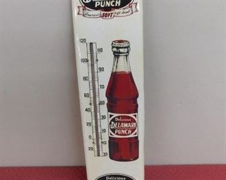 1950's Delaware Punch Thermometer(7" Wide and 27" Tall)