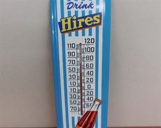1950's Hires Thermometer(8" Wide and 27" Tall) 