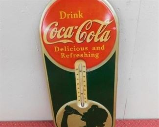 1939 Coca Cola Silhouette Girl Thermometer(7" Wide and 16" Tall)