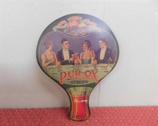Pur-Ox Syrups Fan Double Sided(8+1/2" Wide and 11" Tall) 