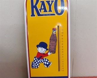 2002 Kayo Porcelain Thermometer(6"Wide and 16" Tall)