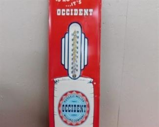 1950's Occident Flour Thermometer(16" Tall and 5" Wide)