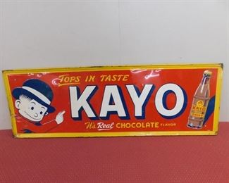 1950's Kayo Embossed Sign(18"x54"/Moon Mullins Graphics/KMS 10/Plywood Mounted)