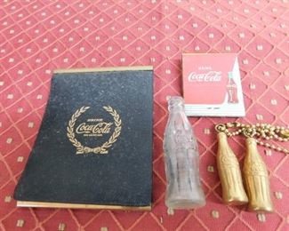 Old Coca Cola Premiums(Wallet, Matchbook, Keychains, Mini Bottle)