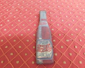 Old Lithographed Pepsi Cola Double Dot Bottle Opener