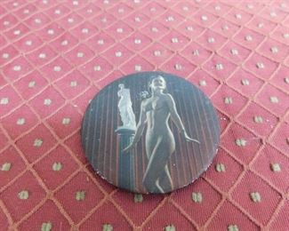 Art Deco Risque Pocket Mirror