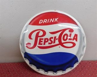 1950's Pepsi Cola Celluloid Button(9" Diameter)