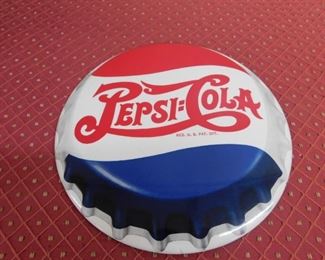 1940's Celluloid Double Dot Pepsi Cola Button(9" Diameter)