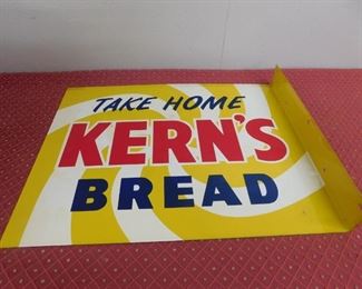 1950's Kern's Bread Doubles Sided Flange Sign(14" Tall and 18" Wide)