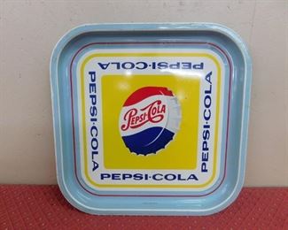 1950's Pepsi Cola Bottle Cap Tray(13" x 13")