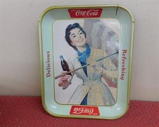 1950's Umbrella Girl Coca Cola Tray(10" x 13")