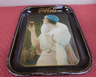 1920's Flapper Girl Coca Cola Tray(American Art Works)