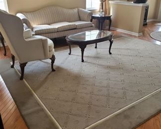 Formal living room and carpet