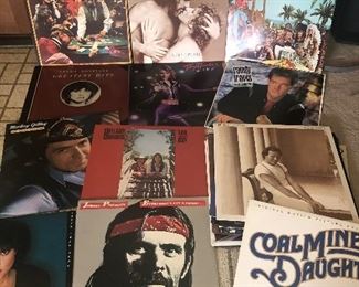Lot of Vinyl Records, LP’s - Classic Country , Classic Rock, 80’s, 70’s, Disco