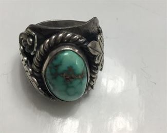 B Begay Navajo ring.  Beautiful 
