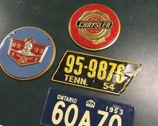 Car tags and mini plates 
