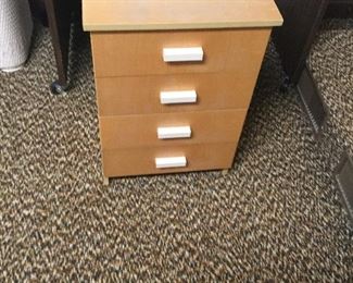 Vintage blonde nightstand 