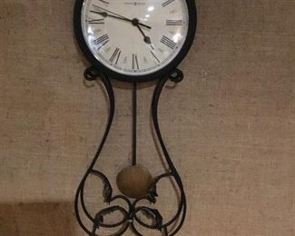 Paulina Wrought Iron Howard Miller wrought iron wall clock 