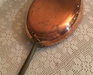 Paul Revere oval copper fry pan 