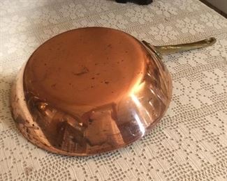 Paul Revere round copper fry pan 