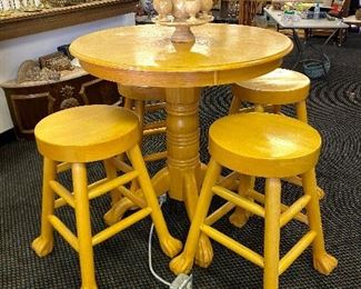 Bistro solid wood table