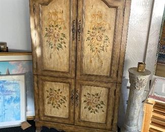 Hand painted armoire