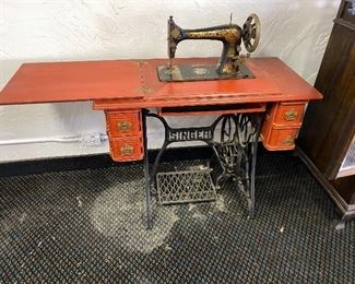 Antique singer sewing machine