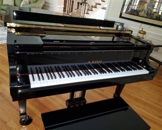 K. Kawai Baby Grand Piano, Black, KG-2A