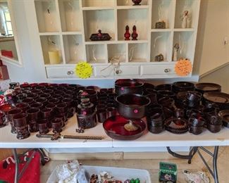lots and lots of ruby glass