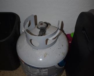 There are 2 propane tanks 