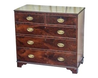 40. Antique Georgian Mahogany Chest of Drawers