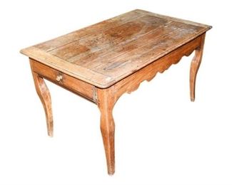 66. Louis XV Provincial Style Oak Table