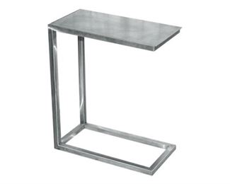 Contemporary Glass Aluminum Side table